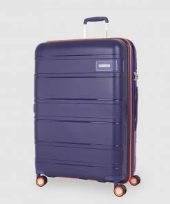 American Tourister Litevlo Spinner 82/31 Bodega Blue & Orange