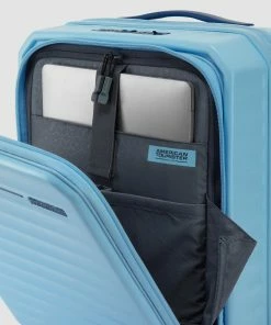 American Tourister Frontec Spinner 54/19 Expandable TSA Aquamarine -Men's Travel and Luggage http3A2F2Fstatic.theiconic.com .au2Fp2Famerican tourister 2299 0649111 5
