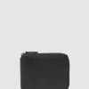Aquila Montoro Zip Wallet Black
