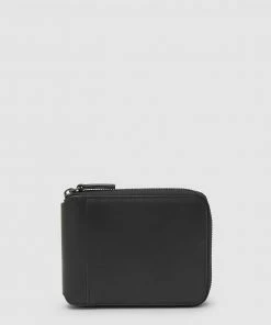 Aquila Montoro Zip Wallet Black