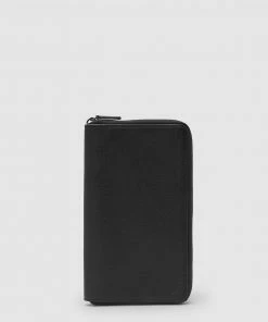 Aquila Montoro Passport Wallet Black