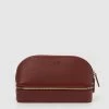 Arms Of Eve Monroe Jewellery and Cosmetic Travel Bag Burgundy