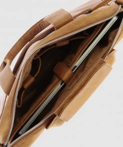 Cobb & Co Lawson Jr. Soft Leather Briefcase Tan -Men's Travel and Luggage http3A2F2Fstatic.theiconic.com .au2Fp2Fcobb co 2124 340879 3