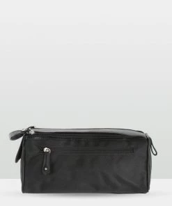 Cobb & Co Harry Leather Shaving Kit BLACK