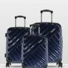 Cobb & Co Bendigo Polycarbonate Luggage 3 Piece Set NAVY