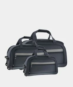 Cobb & Co Devonport 3 Piece Set Wheel Bag black