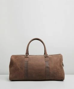 Double Oak Mills Teddy Leather Weekender Brown -Men's Travel and Luggage http3A2F2Fstatic.theiconic.com .au2Fp2Fdouble oak mills 0926 559188 3