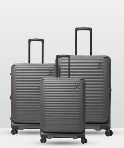 Echolac Japan Birmingham Echolac 3 Piece Luggage Set GREY