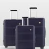 Echolac Japan Rome Echolac 3 Piece Luggage Set PURPLE