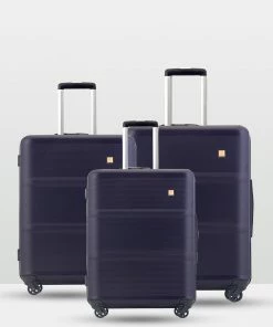 Echolac Japan Rome Echolac 3 Piece Luggage Set PURPLE