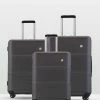 Echolac Japan Rome Echolac 3 Piece Luggage Set GREY