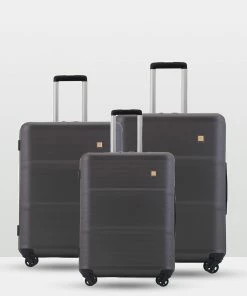 Echolac Japan Rome Echolac 3 Piece Luggage Set GREY