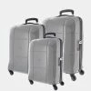 Echolac Japan Florence Hard Side 3 Piece Set Silver