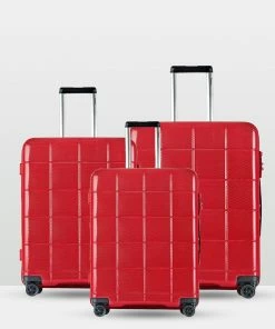 Echolac Japan Cape Town Echolac 3 Piece Luggage Set RED