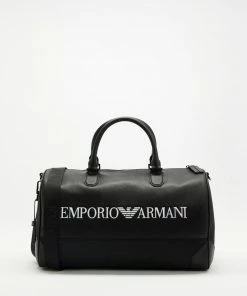Emporio Armani Re Generated Travel Bag Black