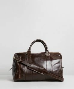 Republic of Florence Small Nardi Overnight Bag Chocolate