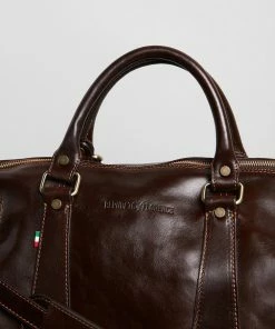 Republic of Florence Small Nardi Overnight Bag Chocolate -Men's Travel and Luggage http3A2F2Fstatic.theiconic.com .au2Fp2Fetrusco classic 0613 691958 4