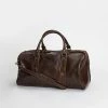 Republic of Florence The Polo Small Choc Leather Overnighter Chocolate