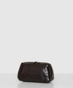 Republic of Florence The Otto Black Leather Dopp kit