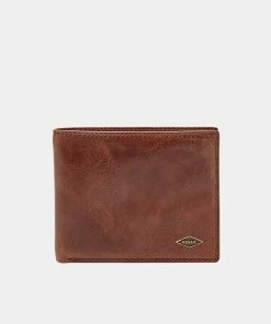 Fossil Ryan Dark Brown RFID Flip ID Bifold