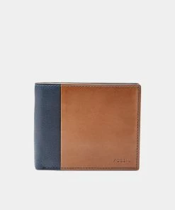Fossil Ward Blue RFID Large Coin Pocket Bifold