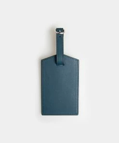 Globite Leather Luggage Identifier Wentworth Falls Blue