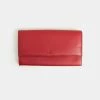Globite Leather Travel Clutch with RFID Desert Claret Red