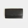 Globite Leather Travel Clutch with RFID Carbon Ink Black