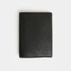 Globite Leather Passport Cover with RFID Carbon Ink Black