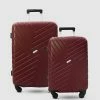 JETT BLACK Merlot Maze Short Stay Luggage Set Deep Red