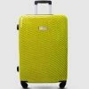 JETT BLACK Carbon Yellow Series Large Suitcase