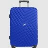 JETT BLACK Royal Blue Maze Large Suitcase