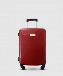 JETT BLACK Carbon Red Series Carry On Suitcase