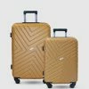 JETT BLACK Sahara Maze Short Stay Luggage Set Golden
