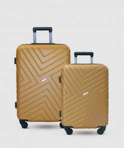 JETT BLACK Sahara Maze Short Stay Luggage Set Golden