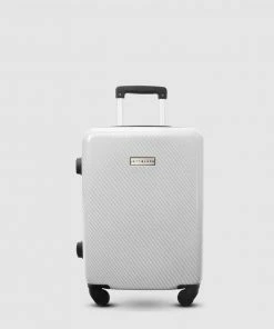 JETT BLACK Carbon White Series Carry On Suitcase Pure White