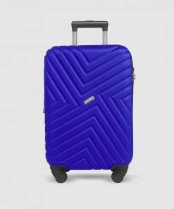 JETT BLACK Royal Blue Maze Carry On Suitcase