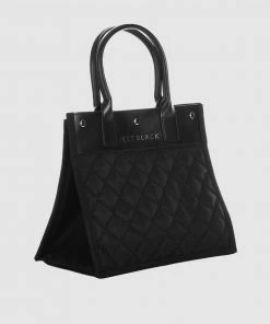 JETT BLACK The Soho Quilted Tote Bag Black