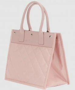 JETT BLACK The Soho Blush Quilted Tote Bag Blush Pink