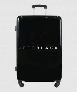 Jett Black Signature Large Suitcase Gloss Black