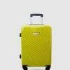 JETT BLACK Carbon Yellow Series Carry On Suitcase