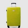 JETT BLACK Carbon Yellow Series Medium Suitcase