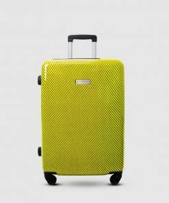 JETT BLACK Carbon Yellow Series Medium Suitcase