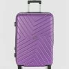 JETT BLACK Violet Maze Series Medium Suitcase