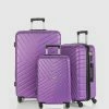 JETT BLACK Violet Maze Luggage Set