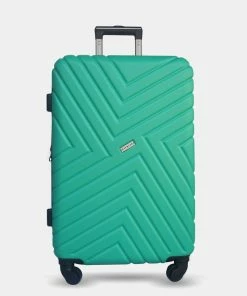 JETT BLACK Emerald Maze Large Suitcase Green