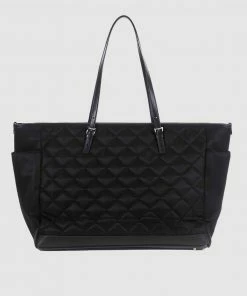 JETT BLACK The Anaheim Quilted Baby Bag with Change Mat Black -Men's Travel and Luggage http3A2F2Fstatic.theiconic.com .au2Fp2Fjett black 8702 6620721 5