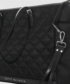 JETT BLACK The Anaheim Quilted Baby Bag with Change Mat Black -Men's Travel and Luggage http3A2F2Fstatic.theiconic.com .au2Fp2Fjett black 8710 6620721 8