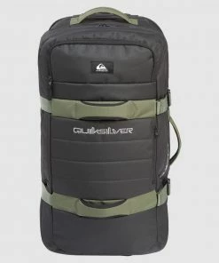 Quiksilver Reach 100 L Large Wheeled Suitcase BLACK/THYME