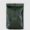 RAINS Rolltop Rucksack Green